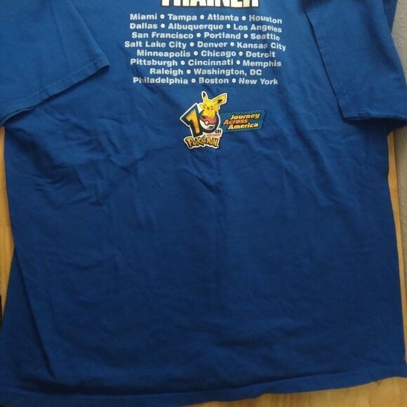 Delta Pokemon Video Game Nationals Trainer T-Shirt Size US XL / EU 56 / 4 - 9 Thumbnail
