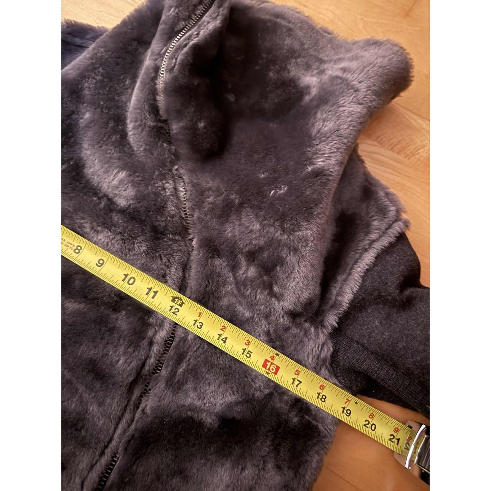 Transit Transit Teddy Coat Lambskin Shearling Wool Funnel Zipper 2 Size XS / US 0-2 / IT 36-38 - 7 Thumbnail