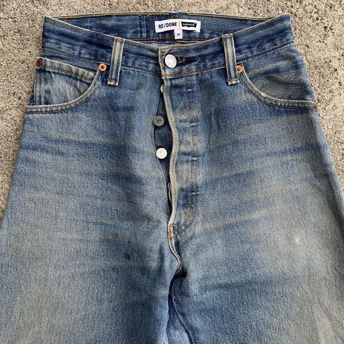 Levi's Vintage Clothing Vintage Levis Re/Done USA Wide Baggy Distressed Jeans W24 Size 24" / US 00 / IT 34 - 3 Thumbnail