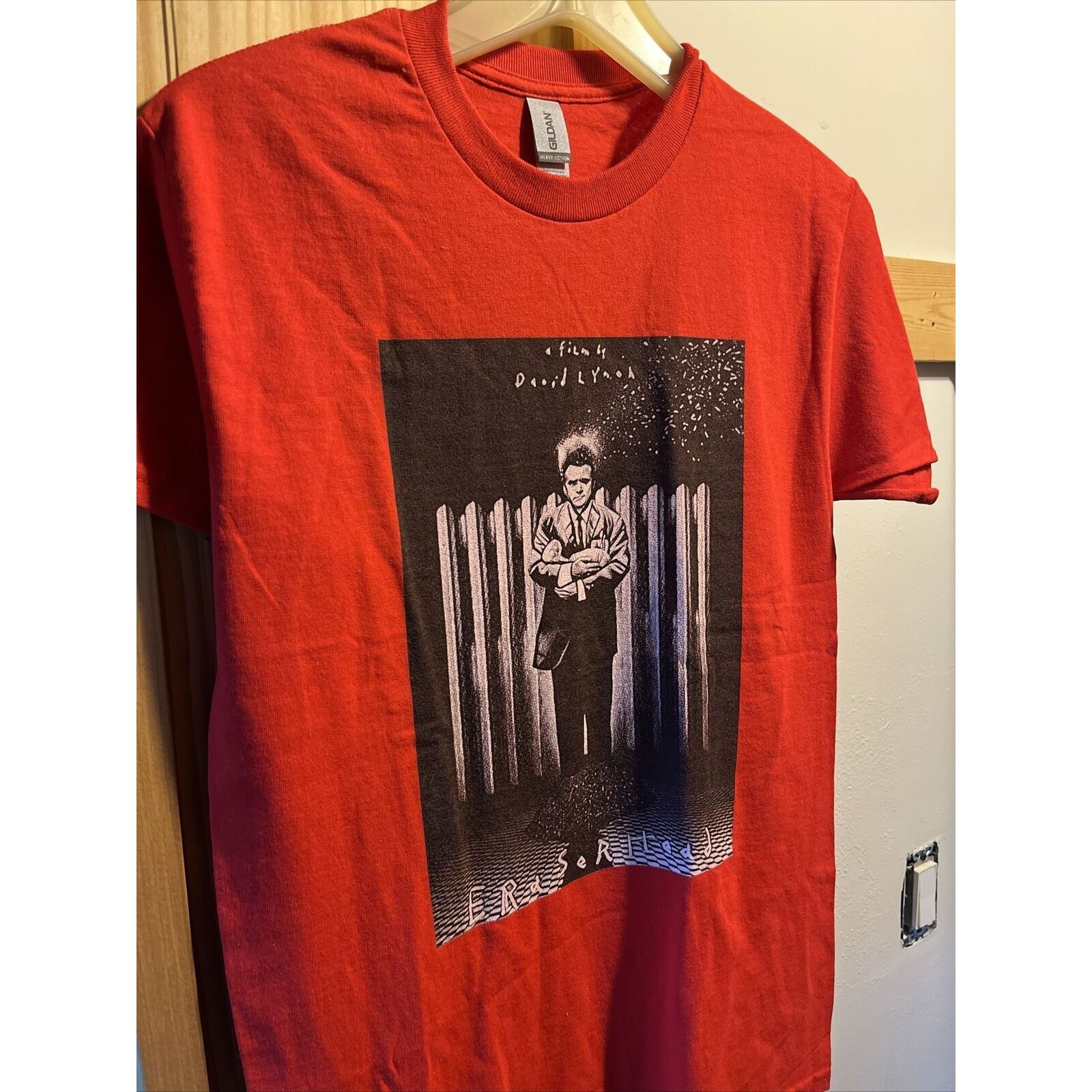 Gildan Eraserhead Unisex S Red Graphic Print Gildan Cotton T-Shirt Size US S / EU 44-46 / 1 - 5 Thumbnail