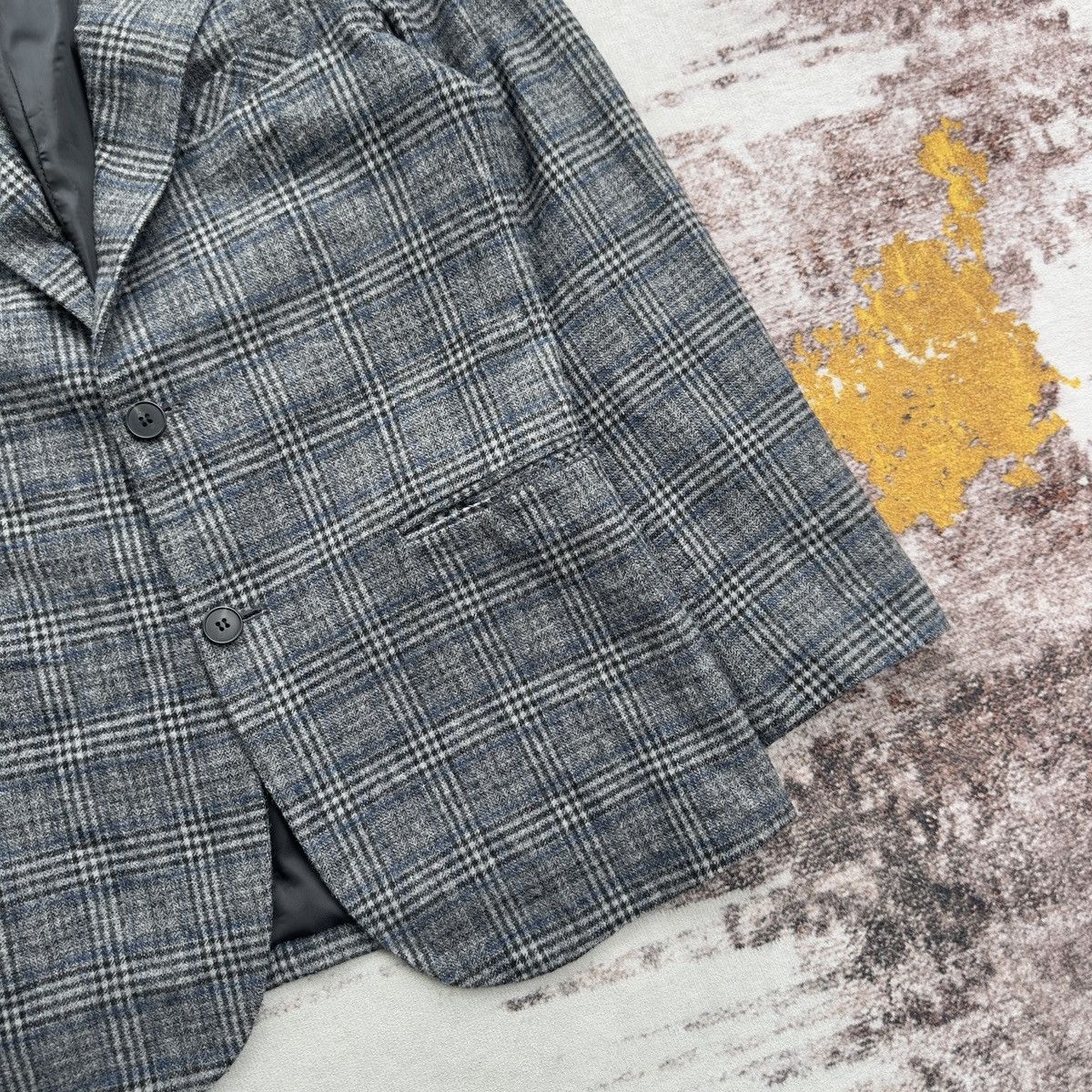 Burberry VINTAGE BURBERRY LONDON CHECK WOOL BLAZER JACKET RARE Size 42R - 6 Thumbnail