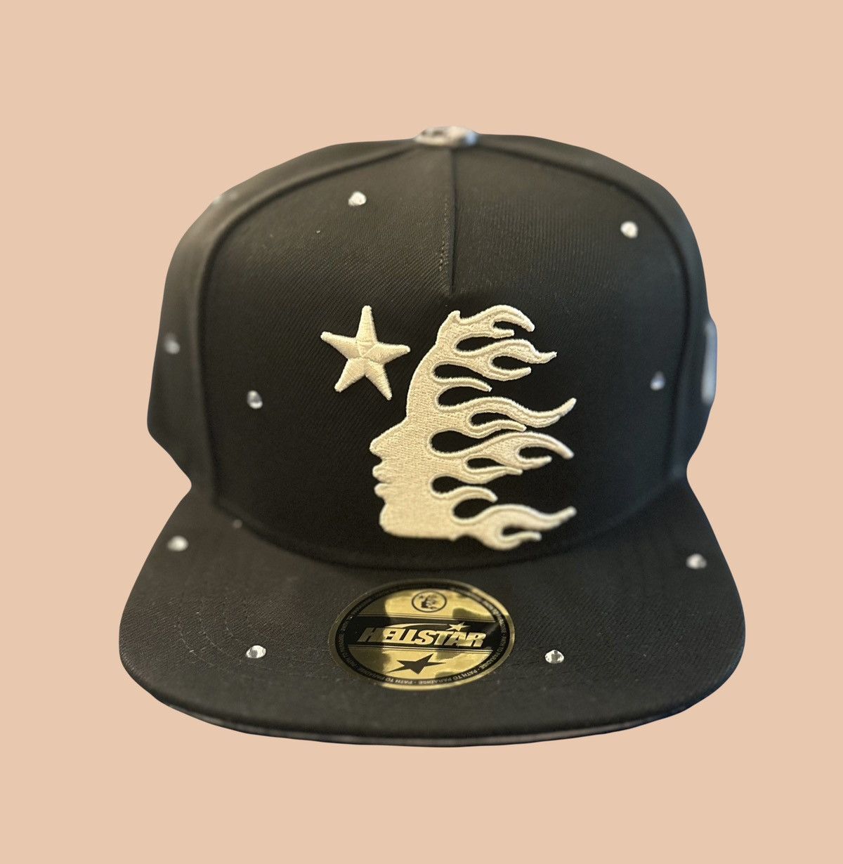 image of Hellstar “Starry Night Fitted” in Black, Men's