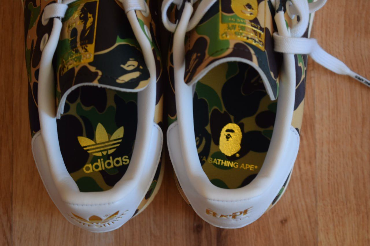 Bape Bape x Adidas Stan Smith Size US 6.5 / EU 39-40 - 7 Thumbnail