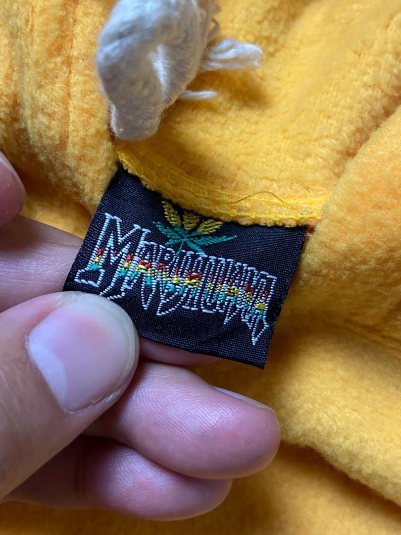 Japanese Brand Marijuana Embroidered Pullover Hoodies (186) Size US M / EU 48-50 / 2 - 5 Thumbnail