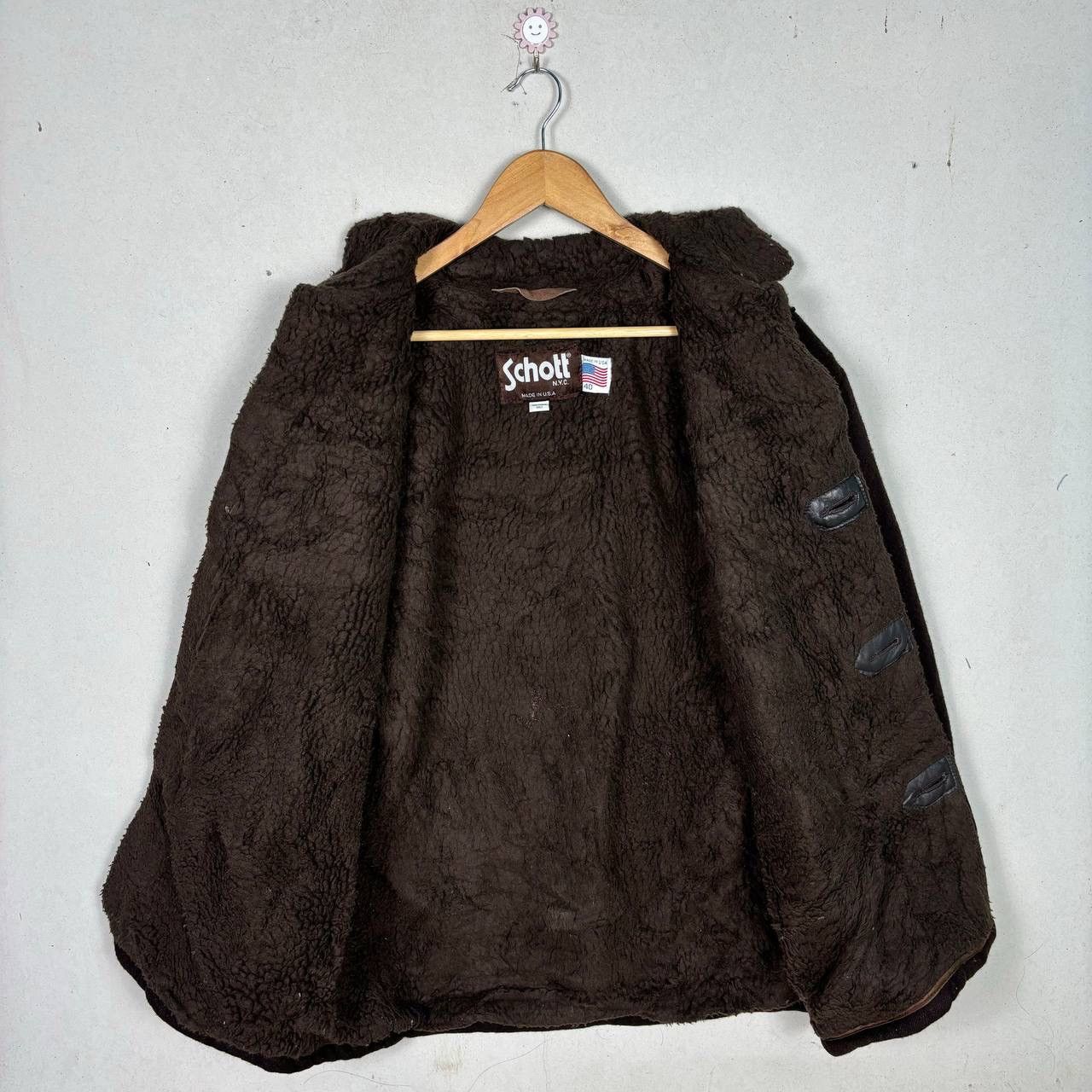 Schott Vtg Schott NYC Wool Rancher Jacket Sherpa Lined Brown 40 Size US M / EU 48-50 / 2 - 3 Thumbnail