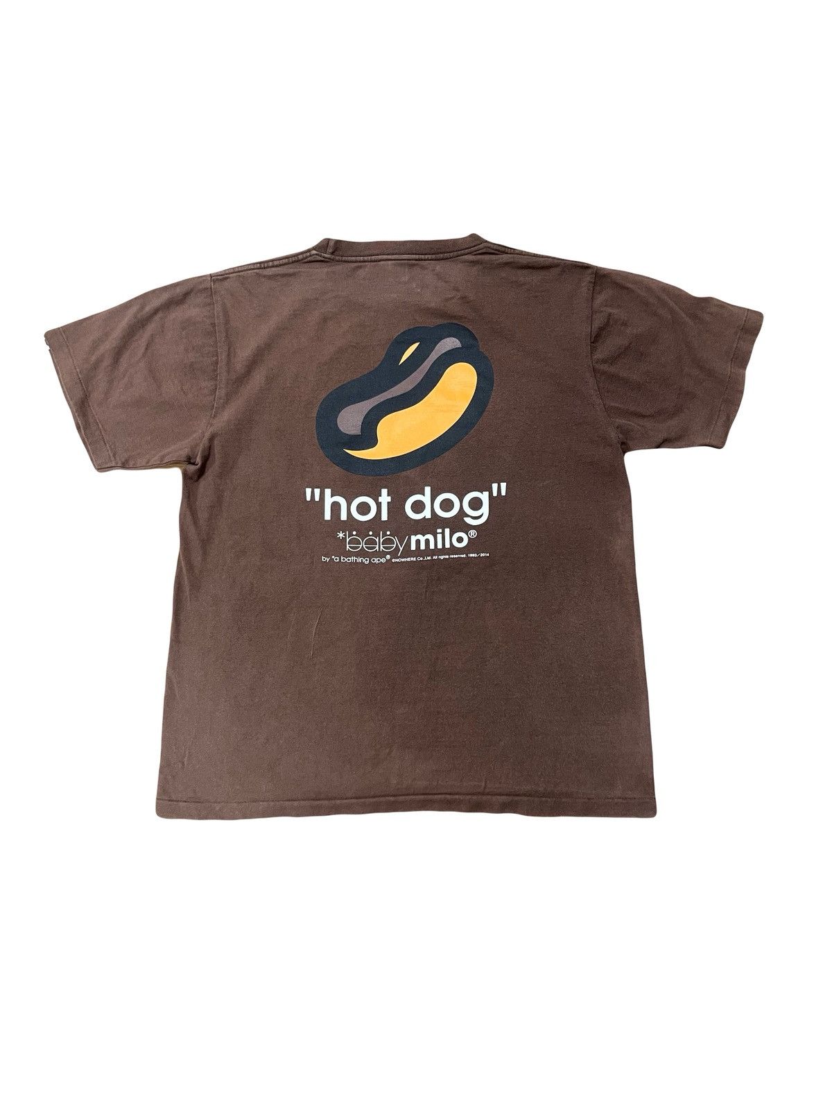Bape Bape Baby Milo “hot dog” Tee Brown Size US M / EU 48-50 / 2 - 2 Thumbnail