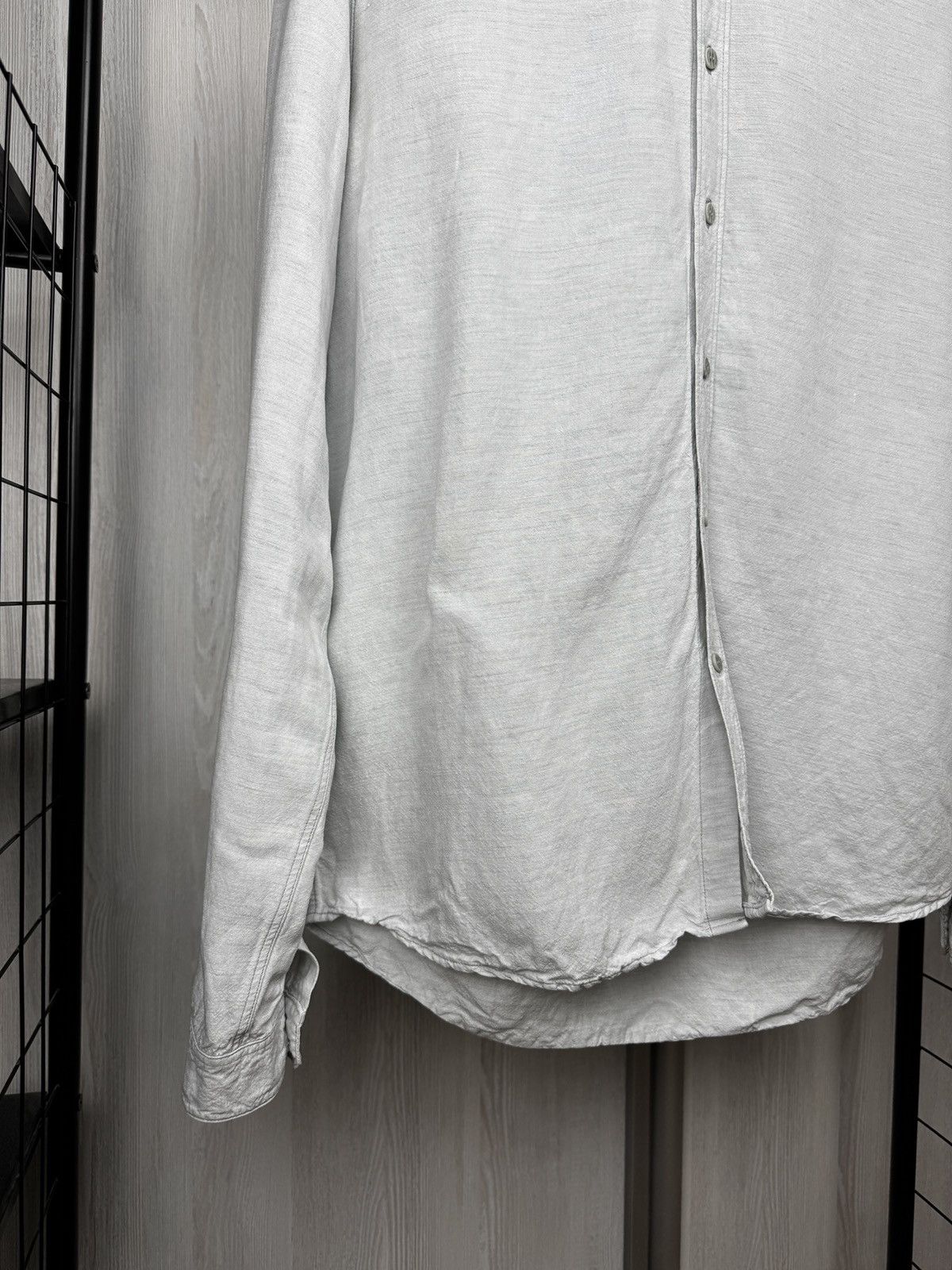 Freitag Freitag Light Grey Linen Modal E783 Mens Shirt Size US L / EU 52-54 / 3 - 4 Thumbnail