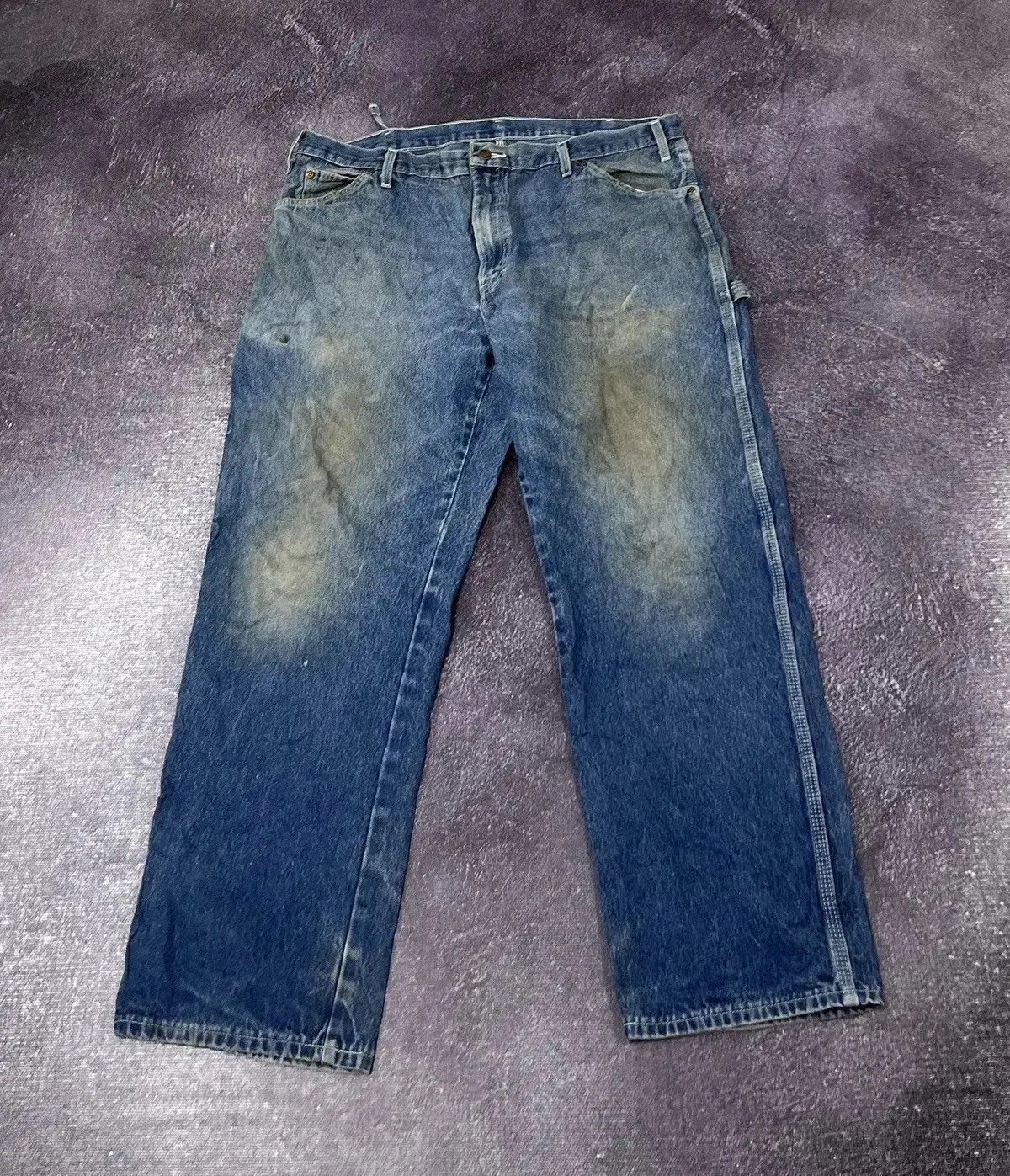 Dickies × Vintage Vintage Dickies Hype Blue American Denim Baggy Jeans Size US 38 / EU 54 - 2 Thumbnail