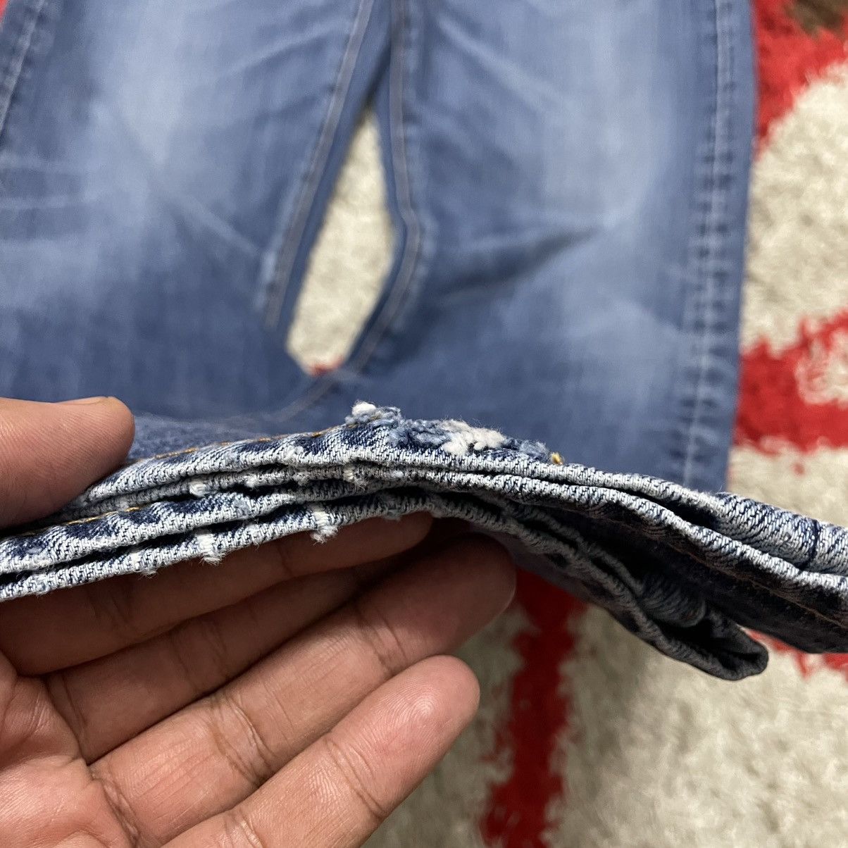 Levi's Vintage Clothing 🔥Vintage Levis 513 Stoned Washed Distress Denim Jeans Size US 32 / EU 48 - 9 Thumbnail