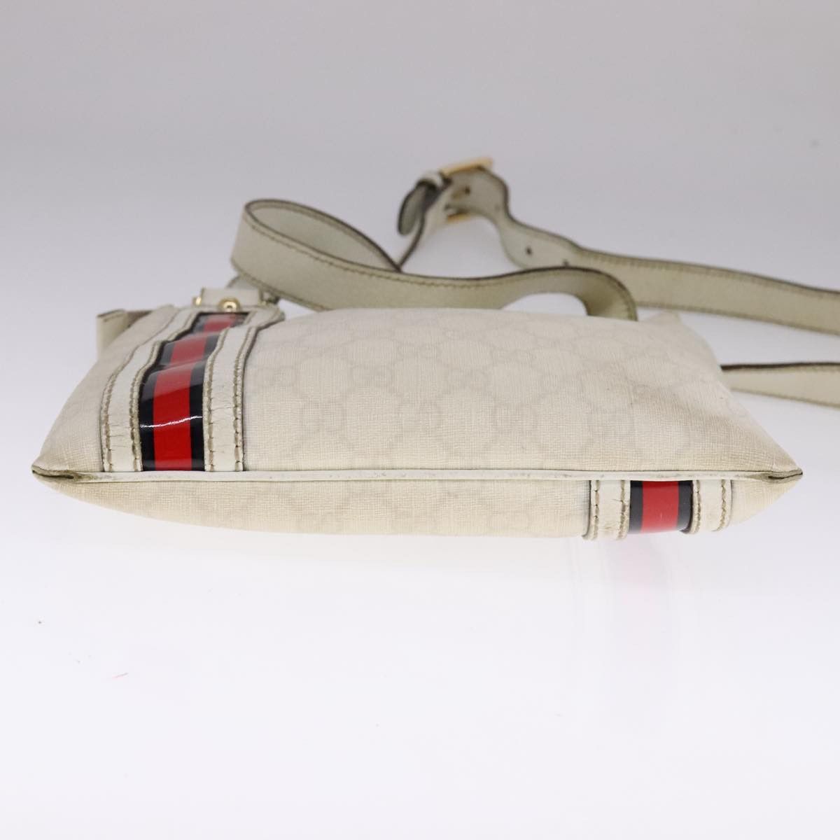 Gucci GUCCI GG Supreme Shoulder Bag Pvc White Red Gold Size ONE SIZE - 5 Thumbnail