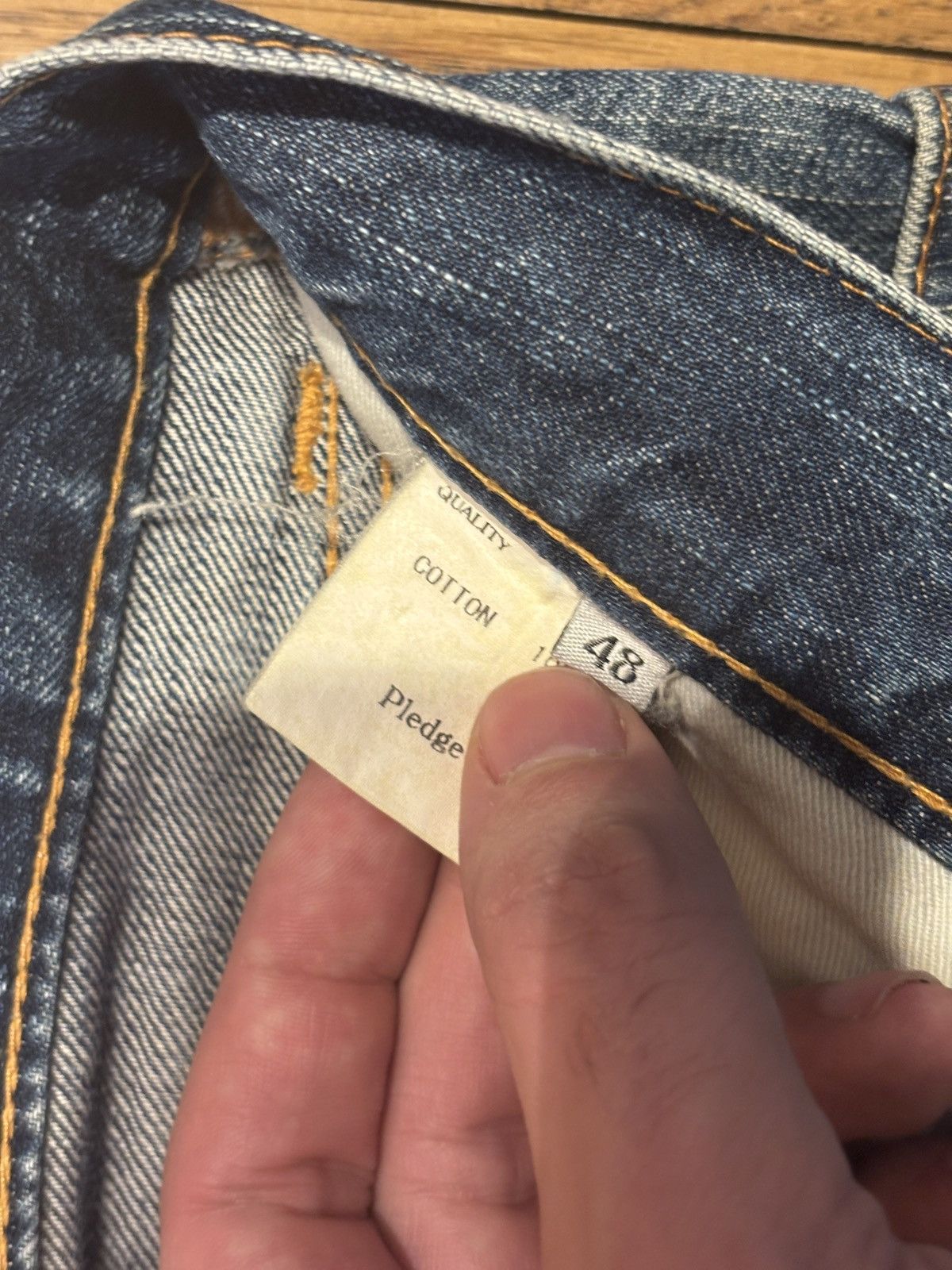 Pledge Pledge MIJ low rise skinny denim jeans sz 48 Size US 32 / EU 48 - 5 Thumbnail