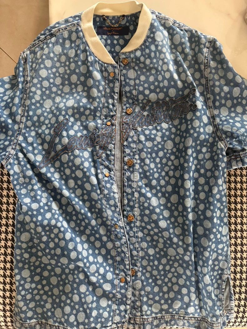 Louis Vuitton Louis Vuitton Polka-dot monogram short sleeves shirt Size US S / EU 44-46 / 1 - 1 Thumbnail