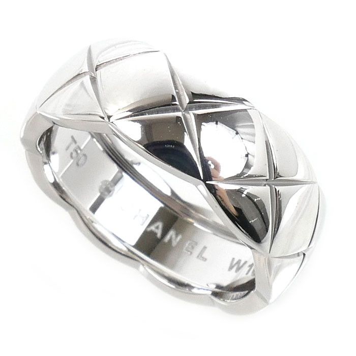 Chanel Chanel Chanel Coco Crush Au750 White Gold Ring Size 10 Precious Metal Ring J10570 DUTY FREE for USA Size ONE SIZE - 1 Thumbnail