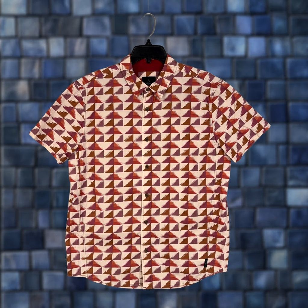 Prana prAna Shirt Men Medium Aztec Geo AOP Southwestern Outdoor Hiking Sustainable Size US M / EU 48-50 / 2 - 1 Thumbnail