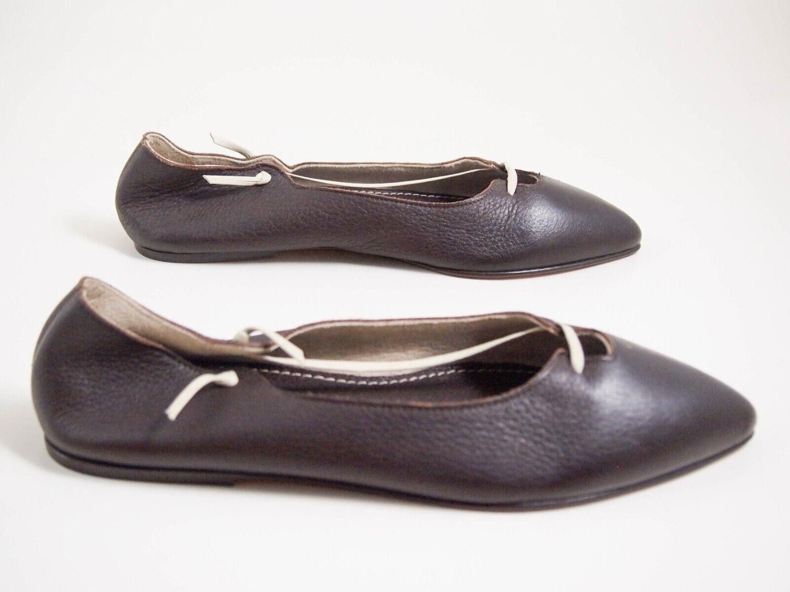 Marni Marni Ballet Flats Brown Leather Womens Size EU 37 US 7 Size US 7 / IT 37 - 5 Thumbnail