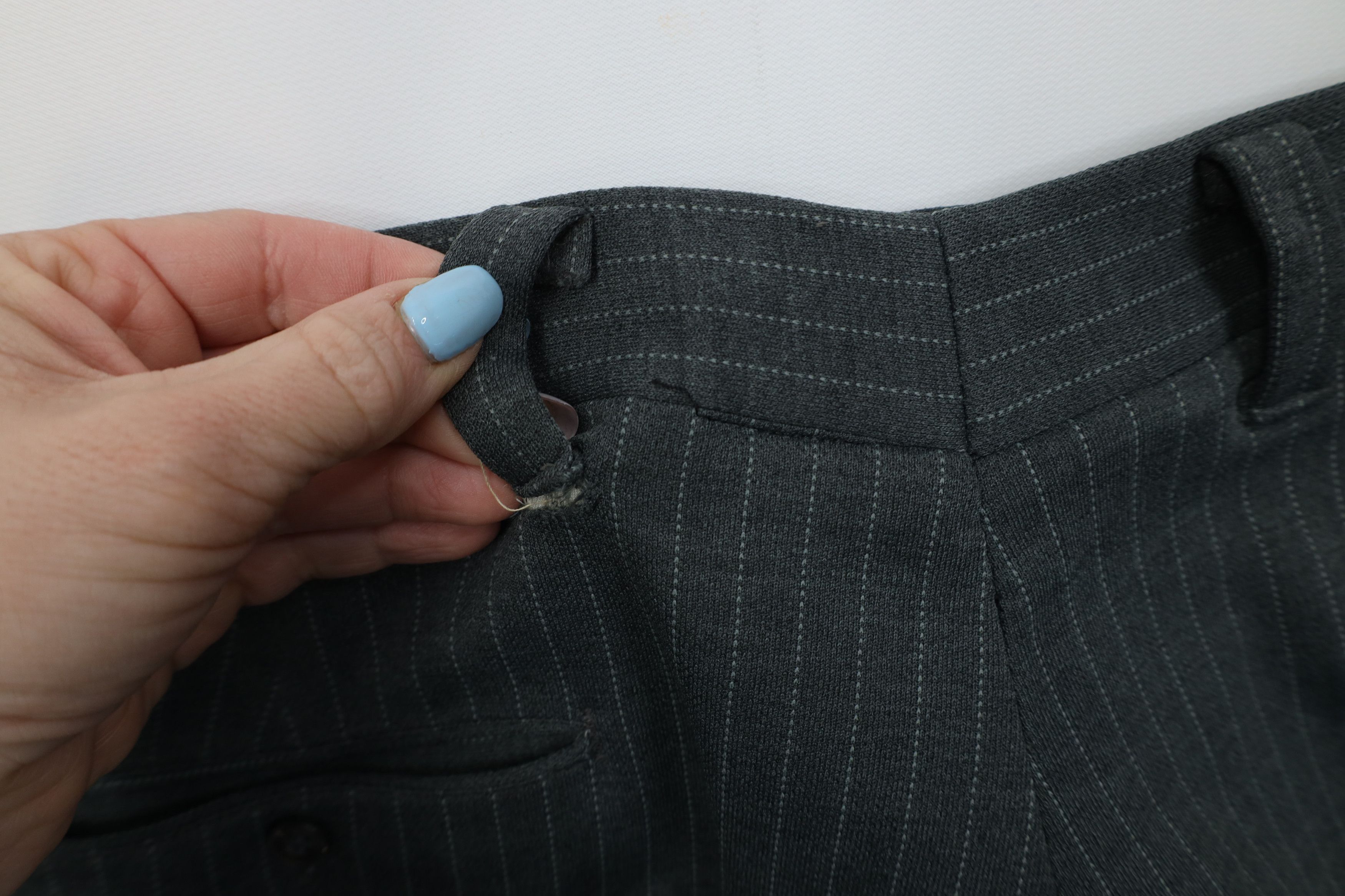 Vintage Vintage 70s Streetwear Knit Bell Bottoms Chino Pants Gray Size US 36 / EU 52 - 12 Thumbnail