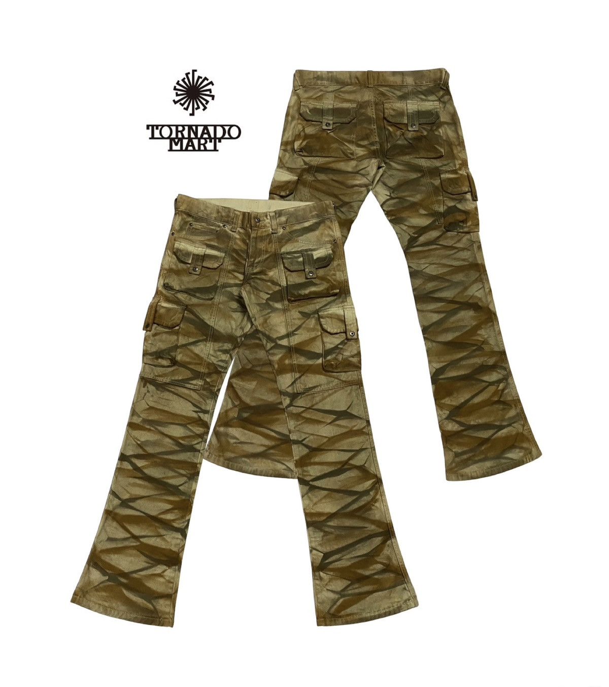 Tornado Mart Japan Vintage Tornado Mart Patina Leather Super Flare 