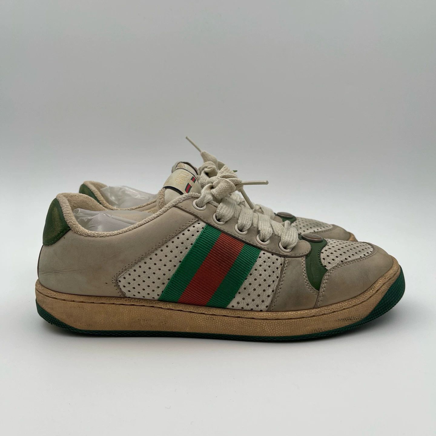 Gucci Gucci Women's Distressed Sneaker 37 Size US 6.5 / IT 36.5 - 1 Thumbnail