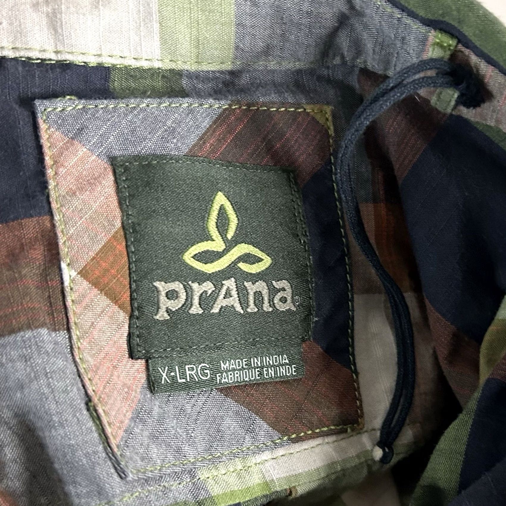 Prana prAna XL Benton Short Sleeve Outdoor Shirt Brown Green Plaid Cotton Blend Shirt Mens XL Brown Plaid Cotton Blend NWOT Size US XL / EU 56 / 4 - 3 Thumbnail