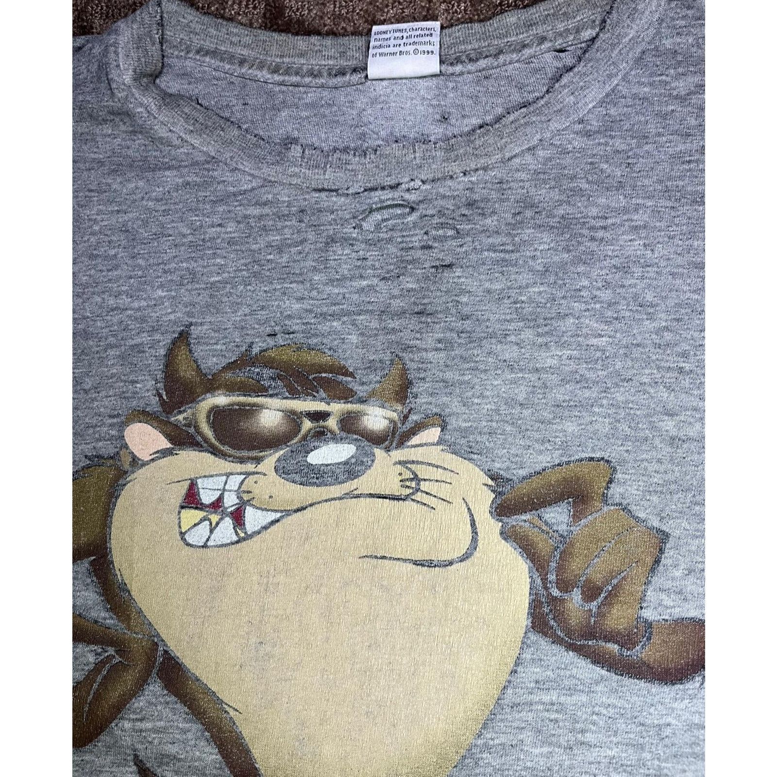 Other 😎 Vintage Looney Tunes Taz “Way Cool”Sweatshirt – Size L Size L / US 10 / IT 46 - 3 Thumbnail