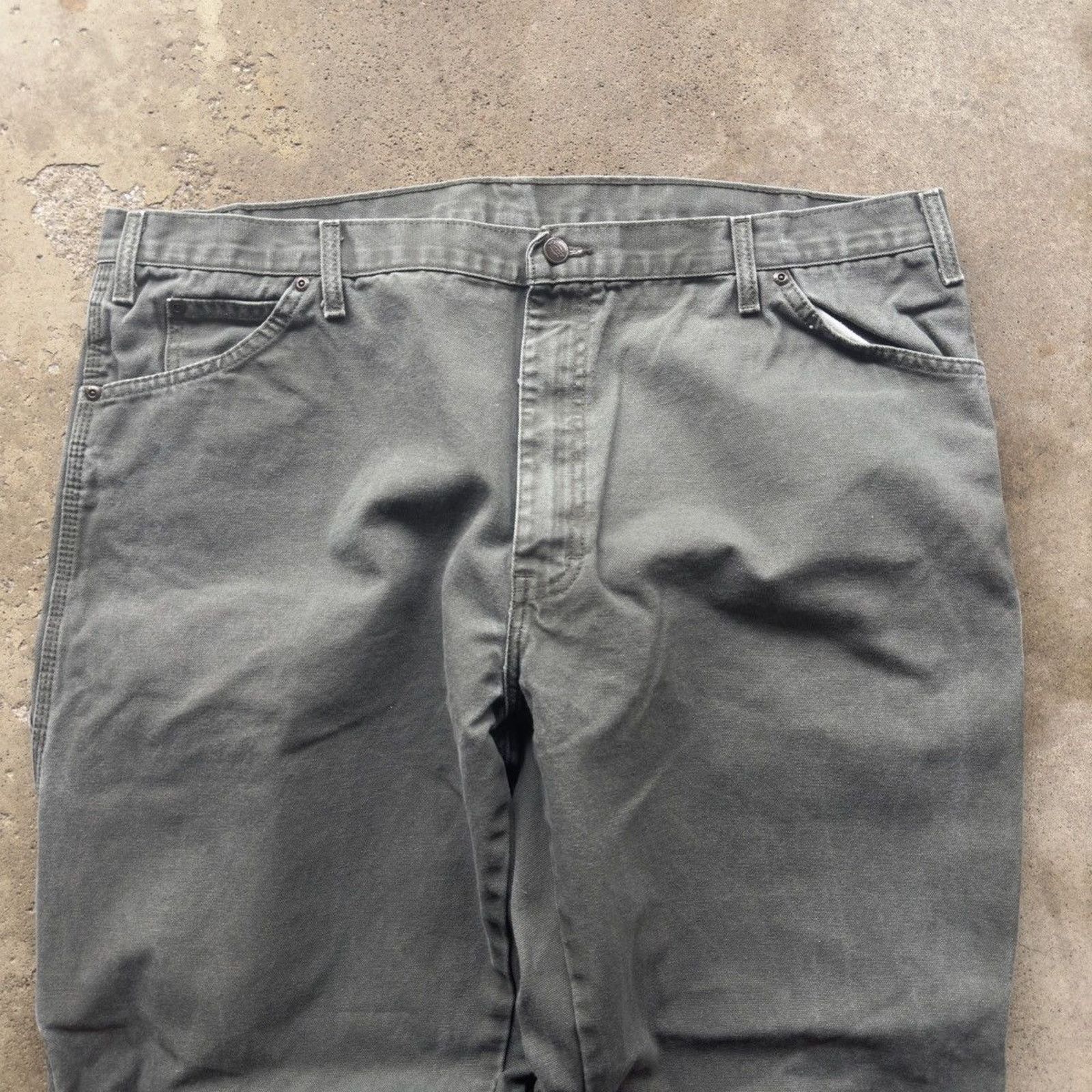 Dickies Vintage Dickies Baggy Green Canvas Carpenter Pants 42x30 Size US 42 / EU 58 - 5 Thumbnail