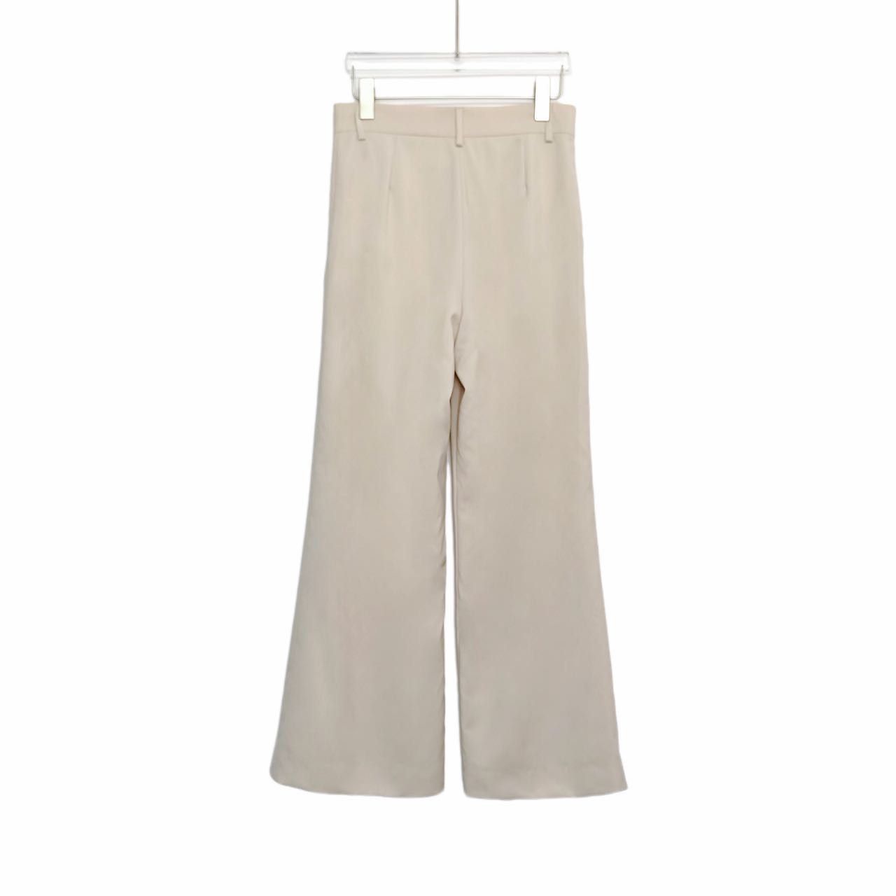 Max Mara Maxmara High Waist Zipper Slim Wide Leg Casual Pants K26WX Size 25" / US 0 / IT 36 - 2 Thumbnail