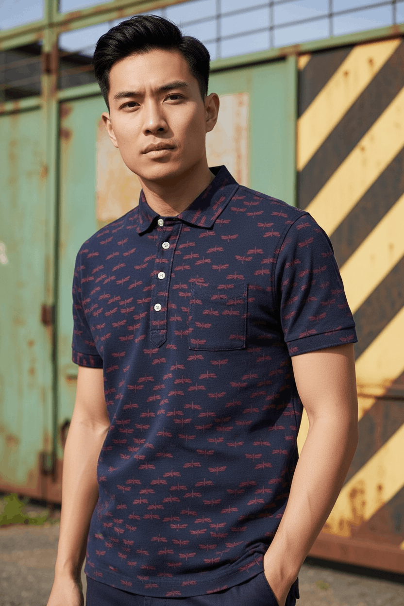 Uniqlo UNIQLO x MICHAEL BASTIAN Monogram Polo Shirt Size US M / EU 48-50 / 2 - 1 Thumbnail