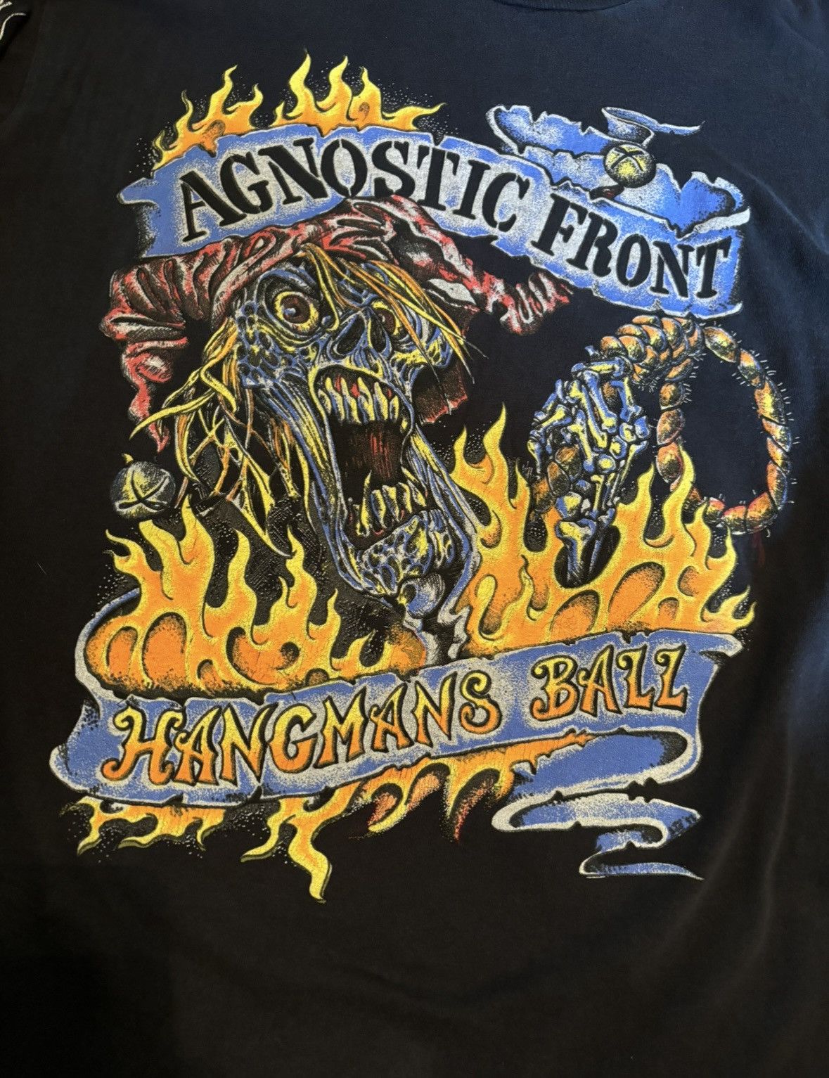 Band Tees × Vintage Vintage Agnostic Front Hangman’s Ball Long Sleeve Shirt NYHC Size US XL / EU 56 / 4 - 2 Thumbnail