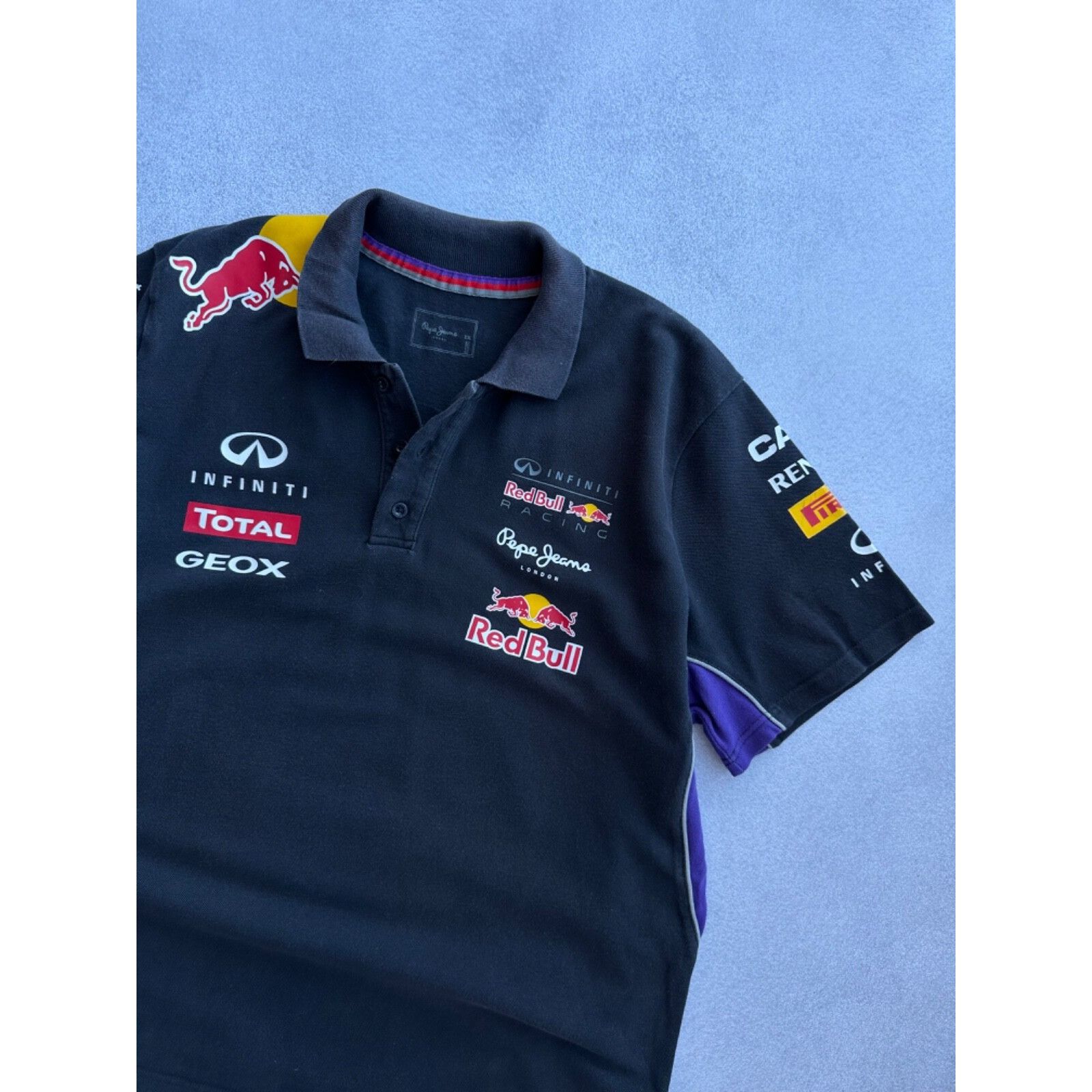 Pepe Jeans VTG Red Bull Pepe Jeans Formula Uno Racing Faded T-shirt Size US XXL / EU 58 / 5 - 10 Thumbnail