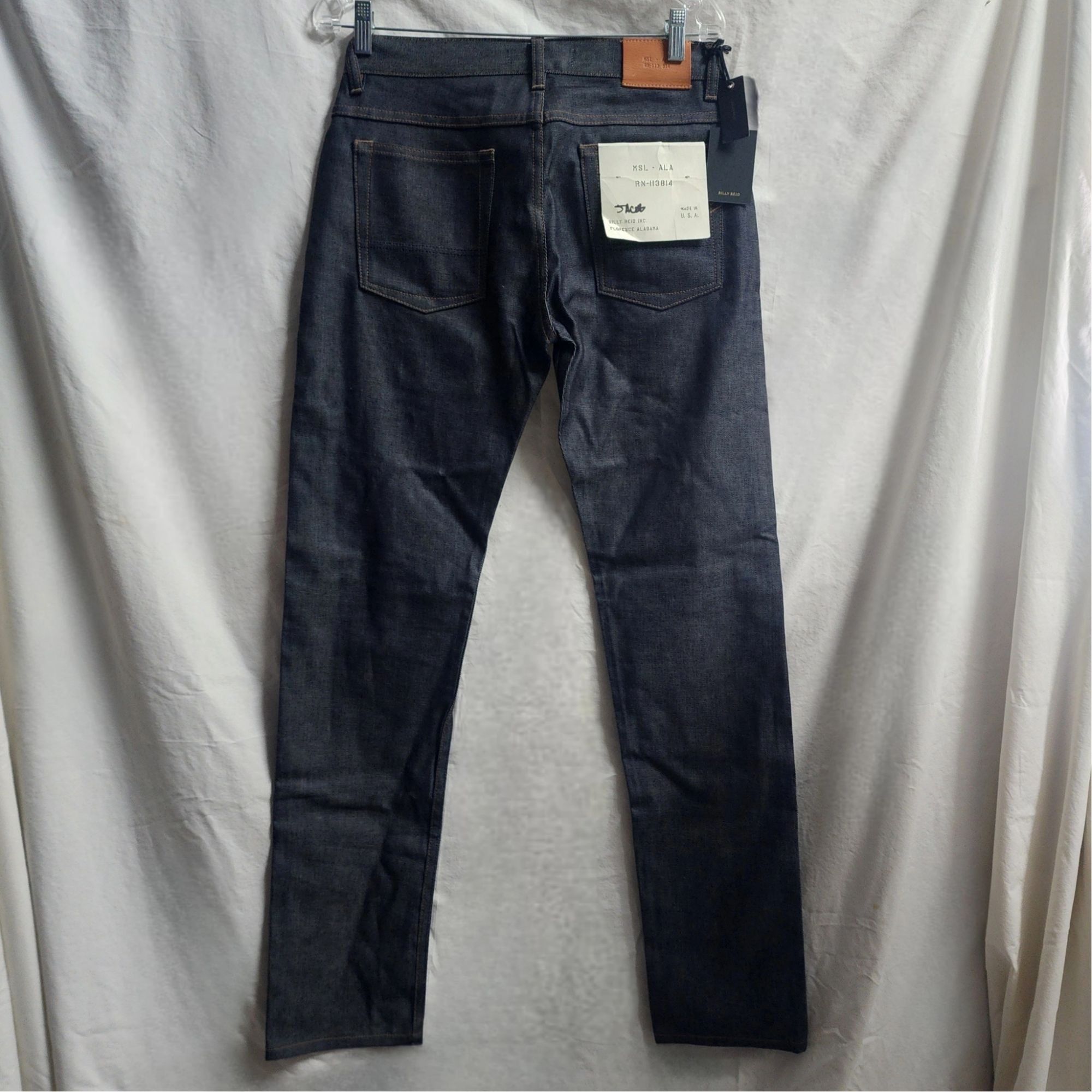 Billy Reid Billy Reid MSL-ALA Mens Slim Fit RN-113814 Selvedge Jeans Size US 30 / EU 46 - 2 Thumbnail