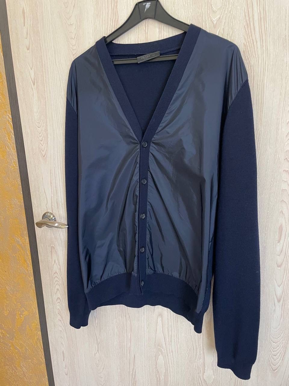 Prada Wool Cardigan Prada Nylon Size US L / EU 52-54 / 3 - 2 Thumbnail