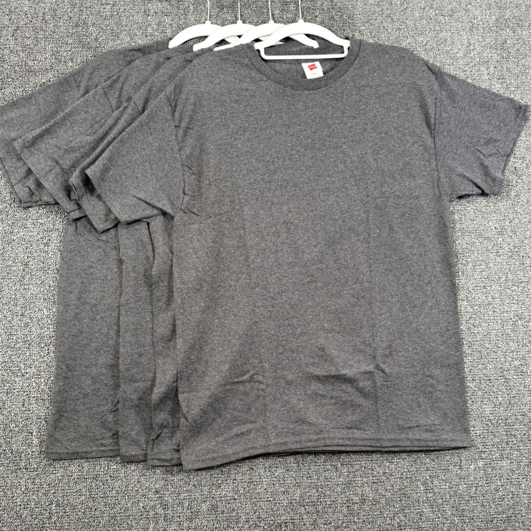 Hanes Hanes Shirt Mens M Gray Pack Charcoal Heather Grey Comfort Soft Basic Essential Size US M / EU 48-50 / 2 - 2 Thumbnail