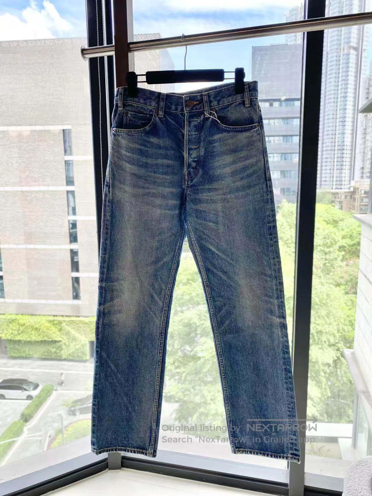 Celine Celine Leather brand washed jeans| Size 26" / US 2 / IT 38 - 2 Thumbnail