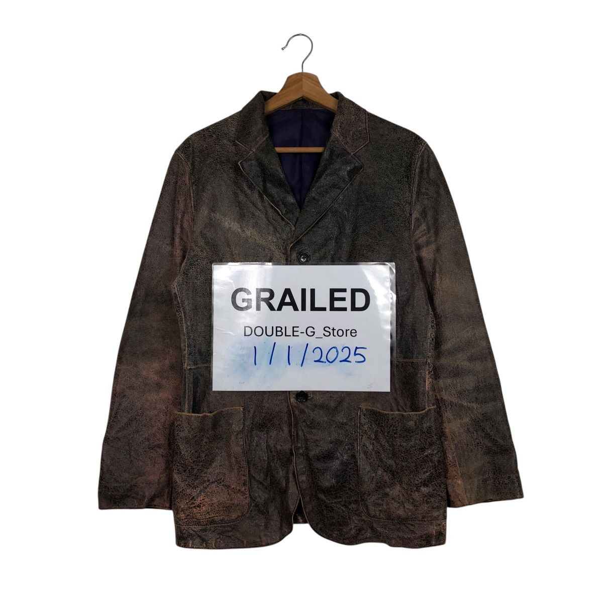 Hysteric Glamour 📌Vintage Chore Worker Leather Jacket Button Tornado Mart Size US M / EU 48-50 / 2 - 1 Thumbnail
