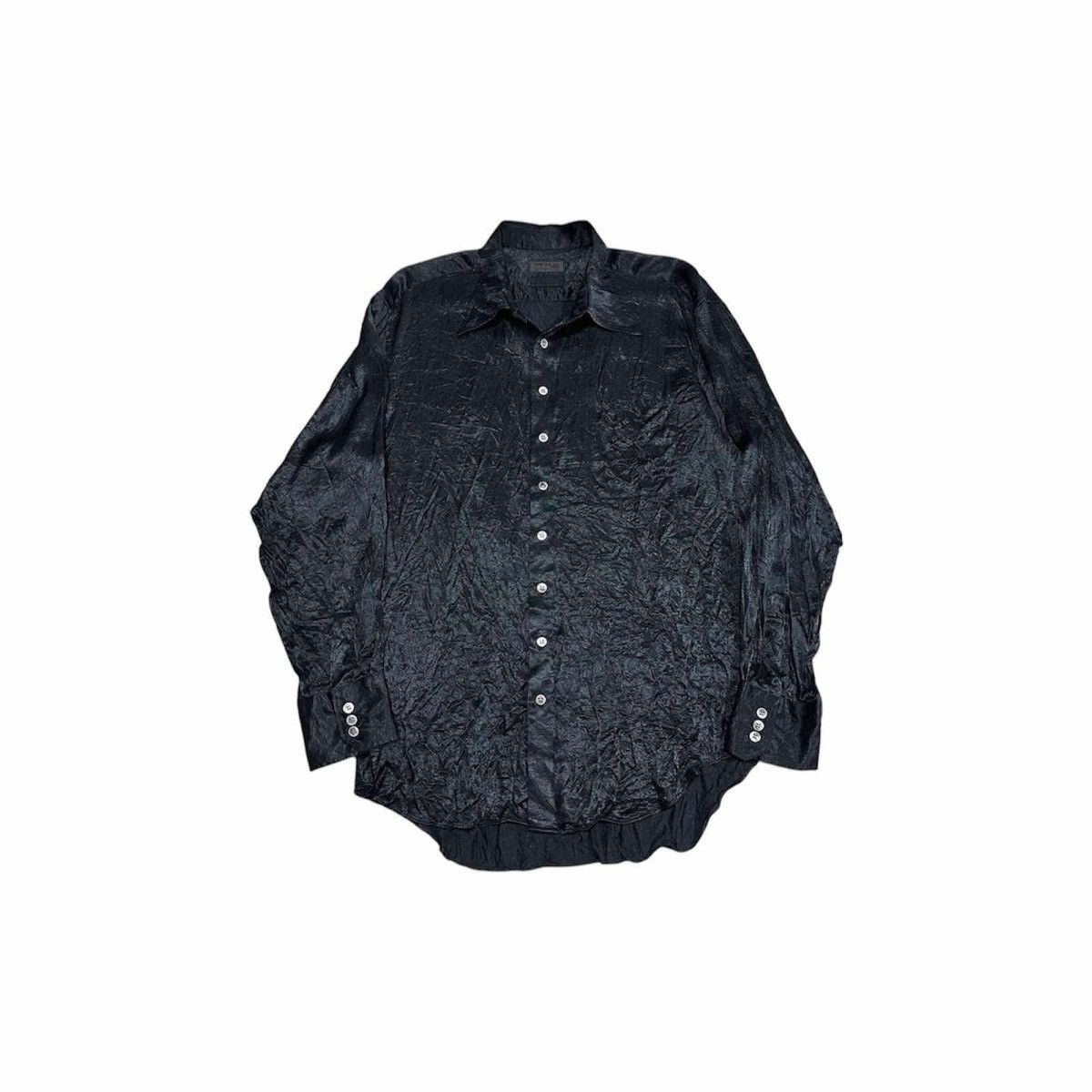 If Six Was Nine × Japanese Brand 🔥Sick Y2K Comme Ca Du Mode Men Shirt Black Sheer Size US L / EU 52-54 / 3 - 1 Thumbnail