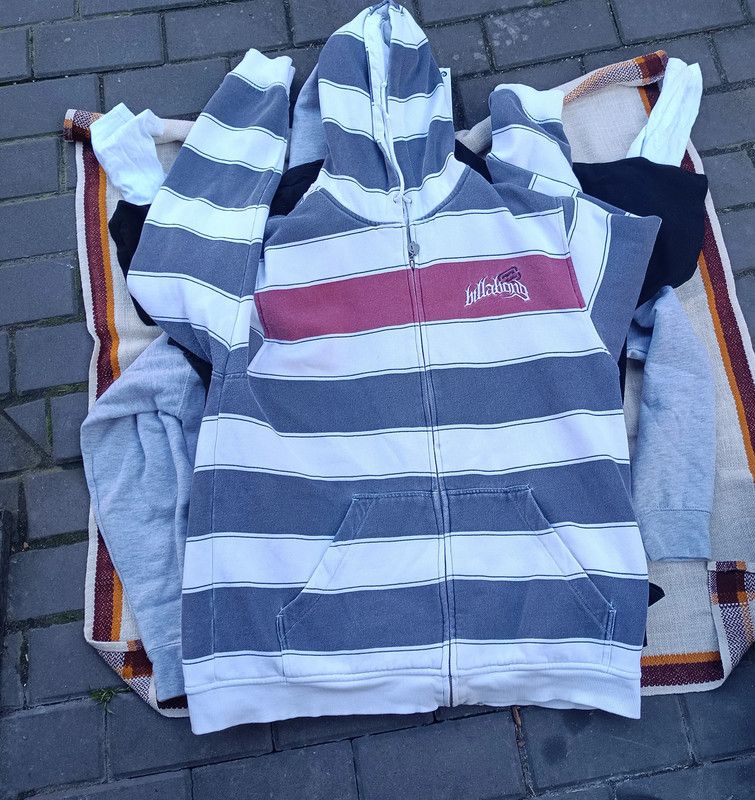Billabong Billabong Striped Full Zip Hoodie Jacket Men Size L Size US L / EU 52-54 / 3 - 1 Thumbnail