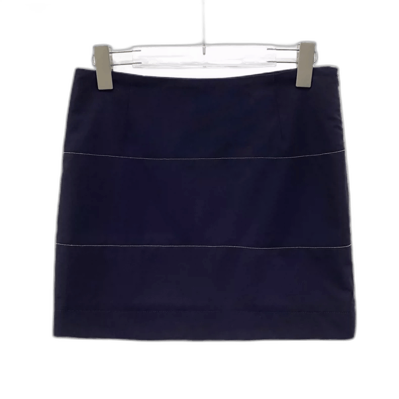 Brunello Cucinelli Brunello Cucinelli Blue Wool Casual Skirt Size 38" / US 16 / IT 52 - 1 Thumbnail