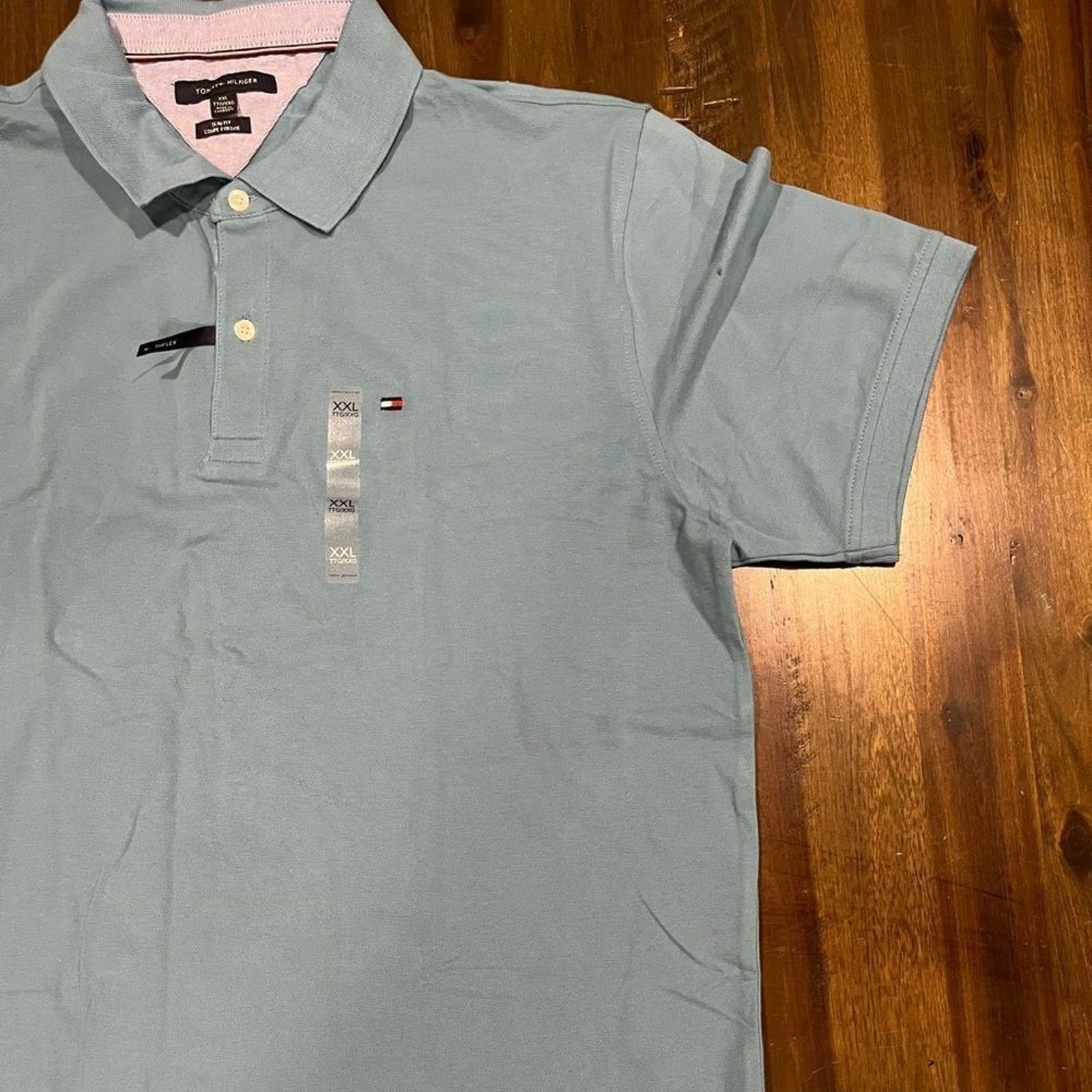 Tommy Hilfiger Tommy Hilfiger Men's Slim Fit Polo Blue SIZE: XXL Size US XXL / EU 58 / 5 - 4 Thumbnail