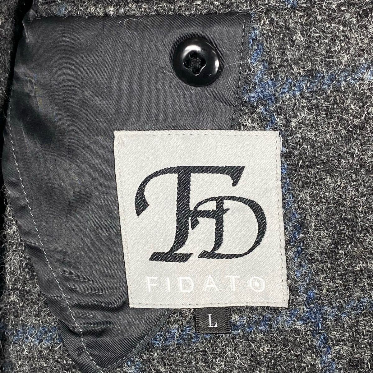 Harris Tweed Vintage FIDATO Harris Tweed Blazer Jacket Size 44S - 9 Thumbnail