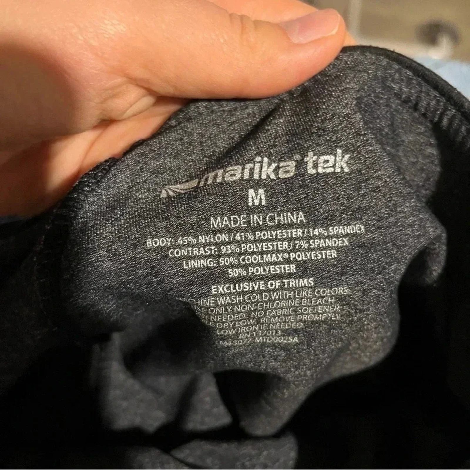 Other Marika Tek Skirted Leggings Womens M Black Stretch Capri Size 28" / US 6 / IT 42 - 5 Thumbnail