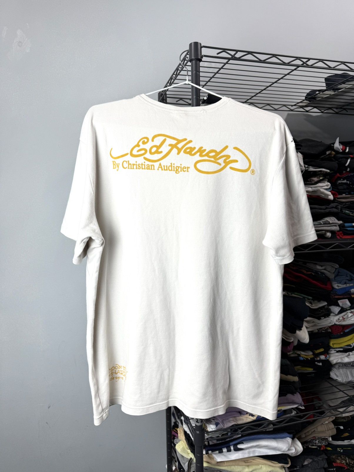 Ed Hardy Vintage Ed Hardy T Shirt Y2K Tattoo Wear Size US XXL / EU 58 / 5 - 2 Thumbnail