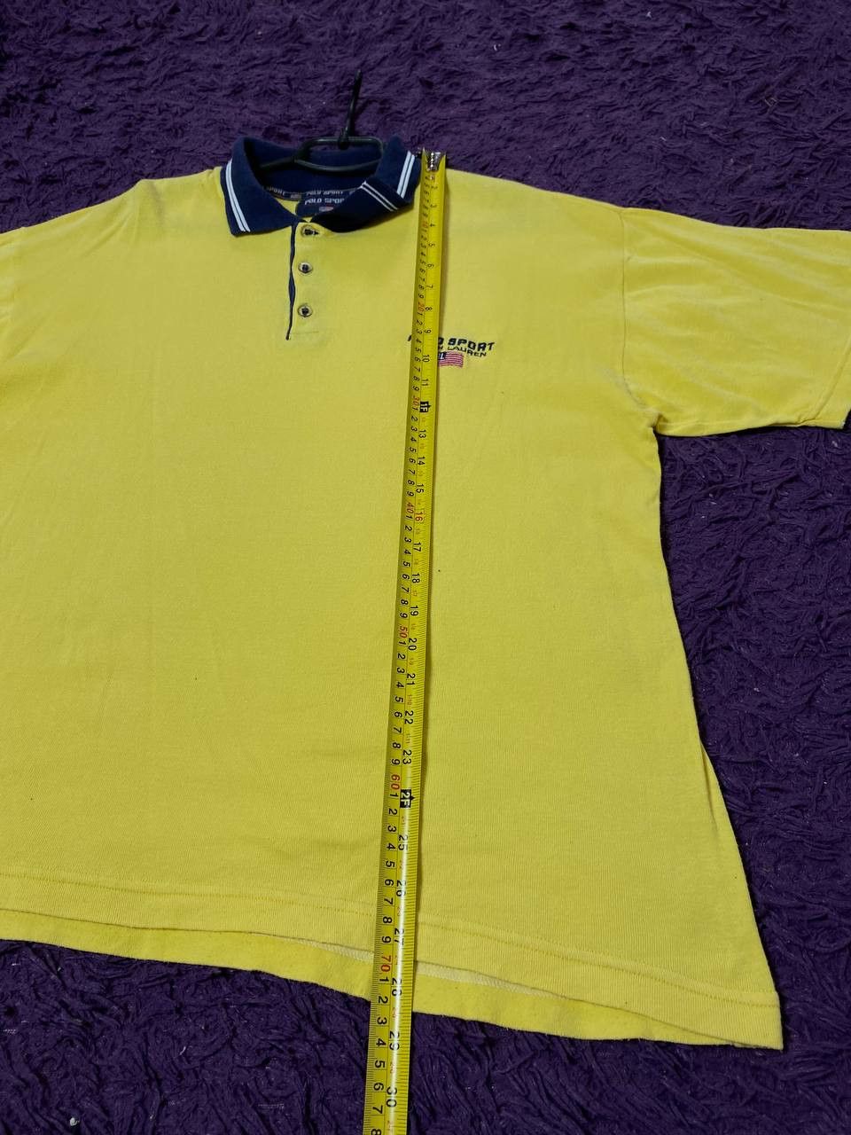 Polo Ralph Lauren Vintage yellow T-Shirts Polo sport Ralph Lauren Y2K Size US M / EU 48-50 / 2 - 9 Thumbnail