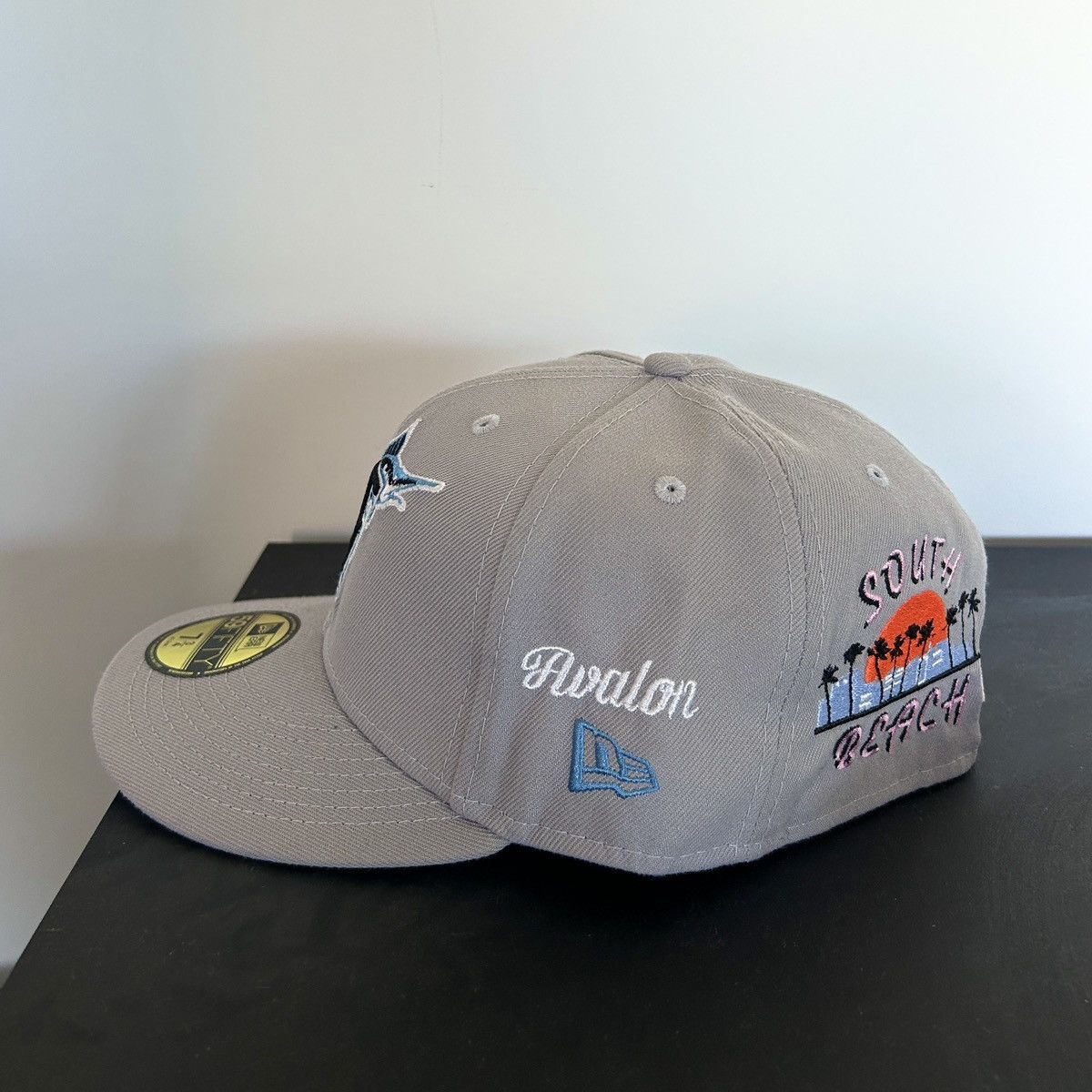 New Era *7 3/4* 1-of-1 NEW ERA Florida Miami Marlin Exclusive Fitted Size ONE SIZE - 11 Thumbnail