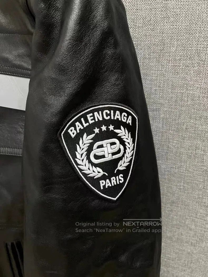 Balenciaga Balenciaga police uniform leather jacket jacket. Size US L / EU 52-54 / 3 - 3 Thumbnail