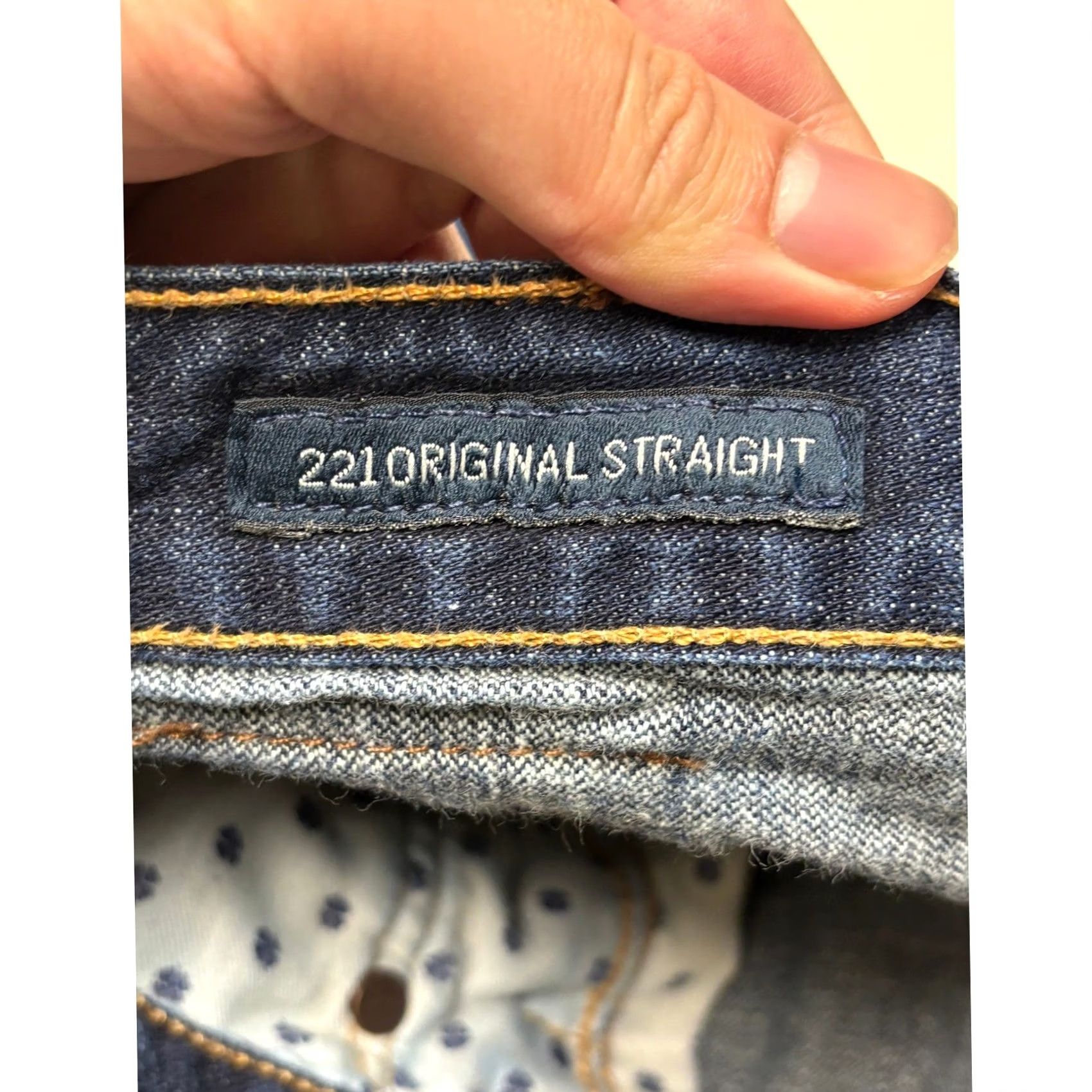 Lucky Brand Lucky Brand 221 Original Straight Jeans Mens 38x30 Dark Blue 100% Cotton Denim Jeans Size US 38 / EU 54 - 6 Thumbnail