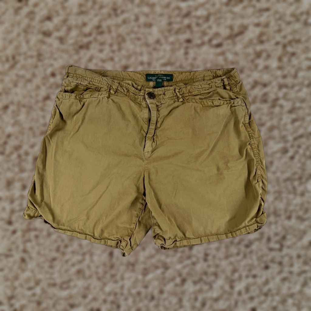 Ralph Lauren Lauren Ralph Lauren Women's Chino Shorts Size 12 Beige Cotton 6" Inseam Activewear Size 34" / US 12 / IT 48 - 1 Thumbnail