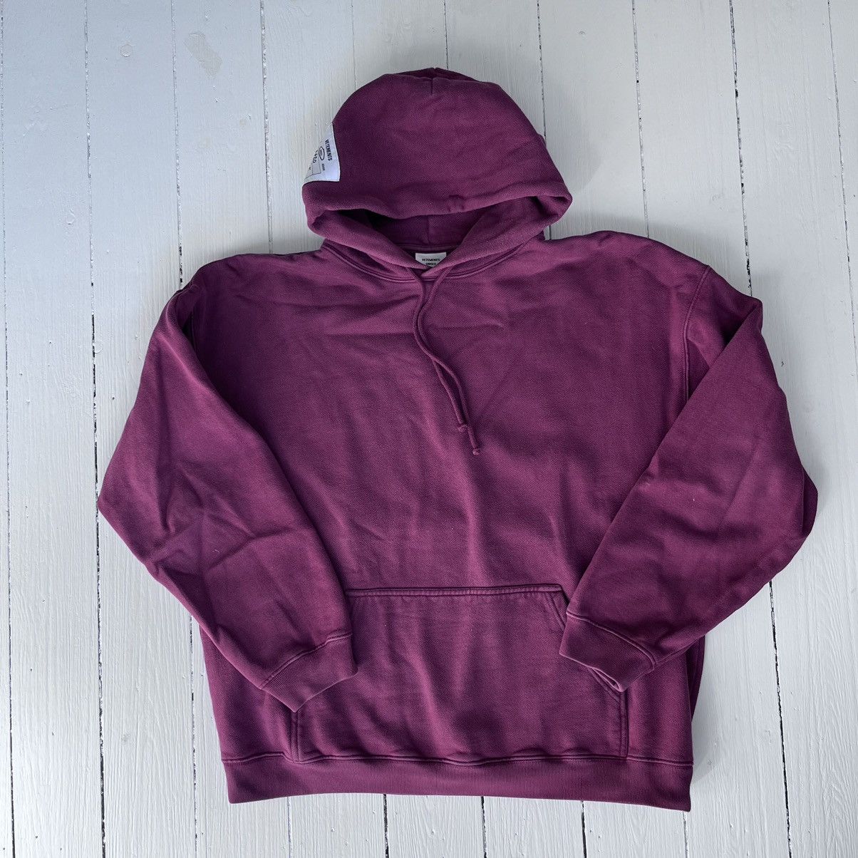 【VETEMENTS】グレー ゴシック モノグラム フーディ louis-vuitton--