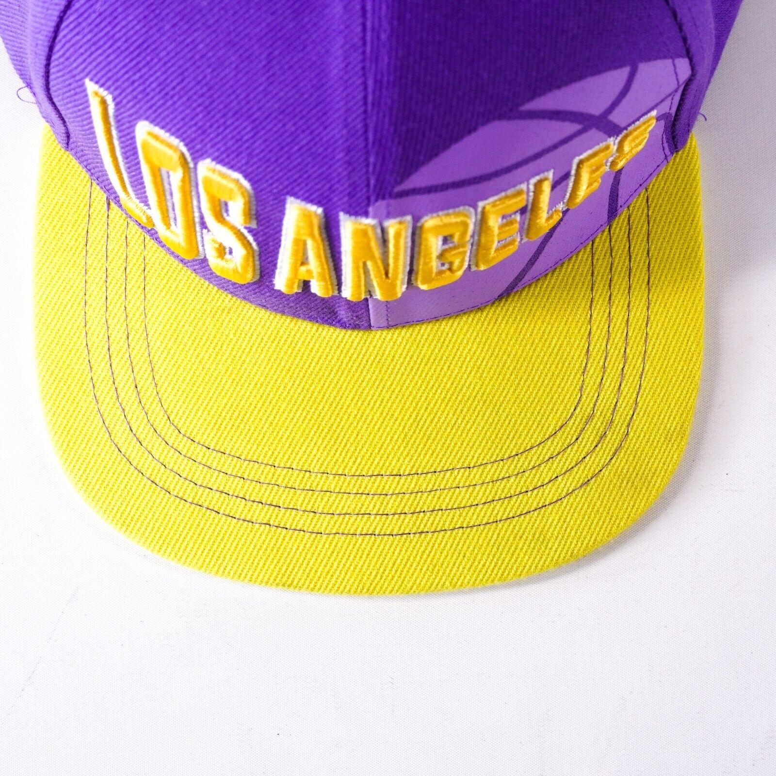 NBA Los Angeles Lakers Basketball Hat Visor Cap Snapback Purple Size ONE SIZE - 6 Thumbnail