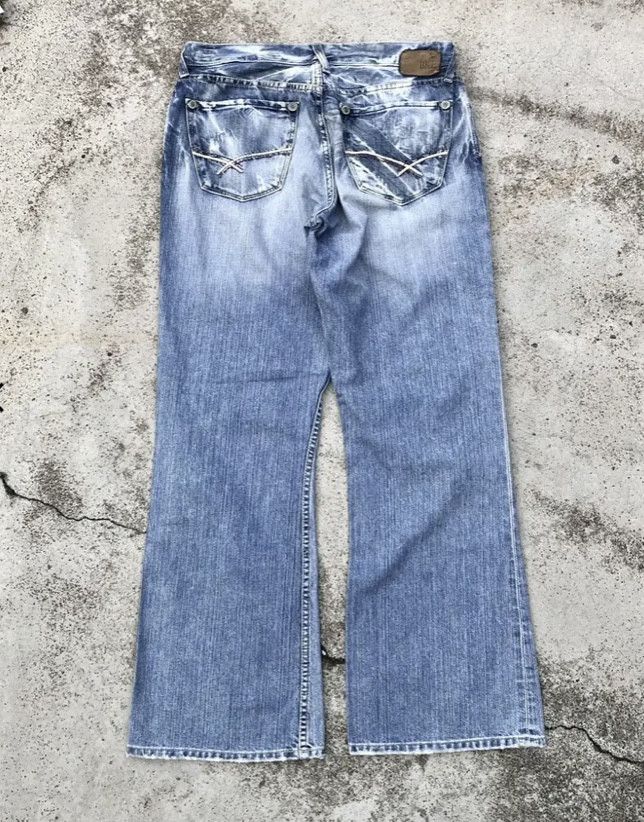 Japanese Brand FLARED⚡️⚡️BKE WASHED BLUE DENIM Size US 34 / EU 50 - 3 Thumbnail