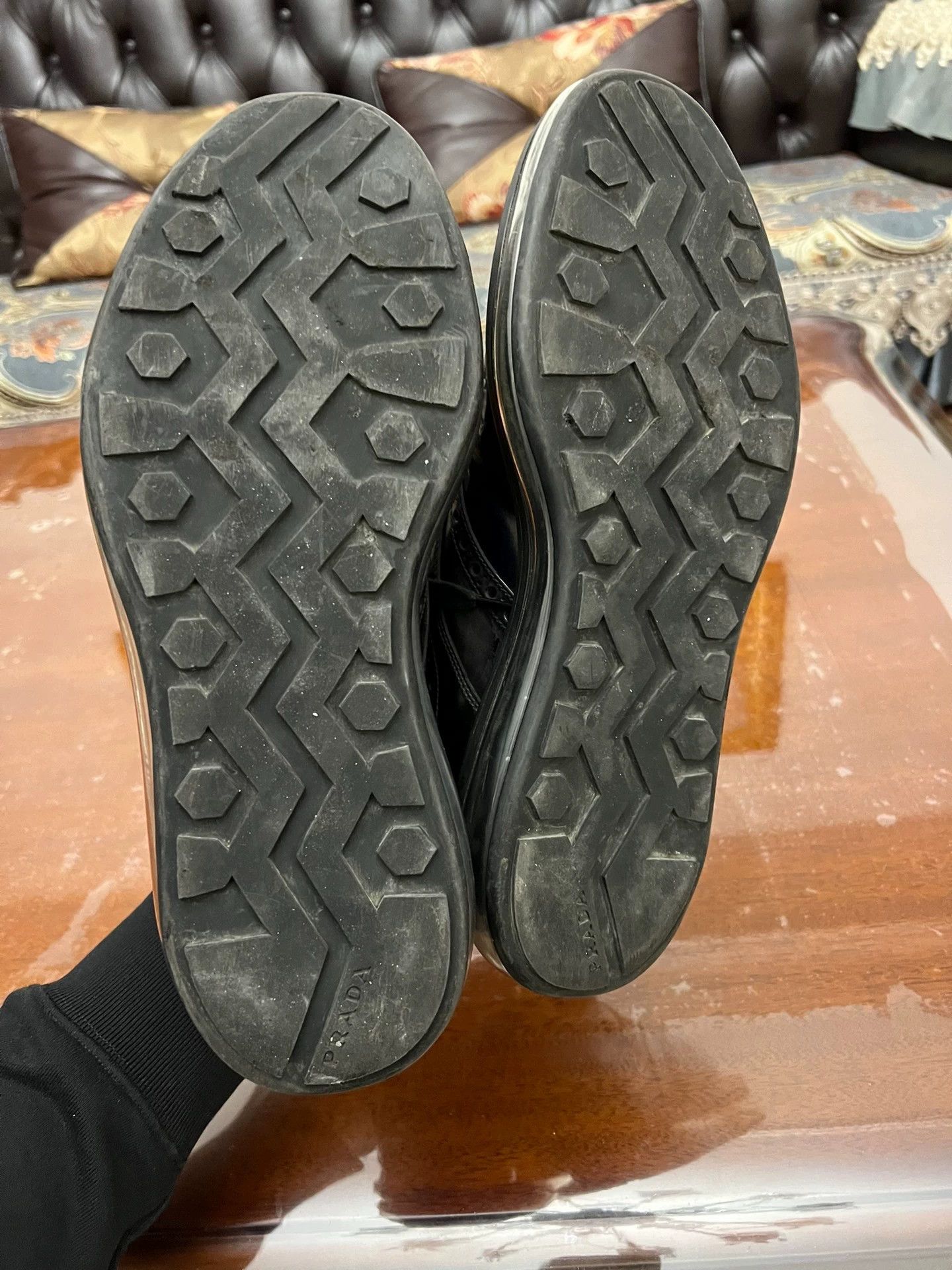 Prada Prada Air-Cushioned Leather Dress Sneaker 6.5 LN Authentic Size US 6.5 / EU 39-40 - 3 Thumbnail